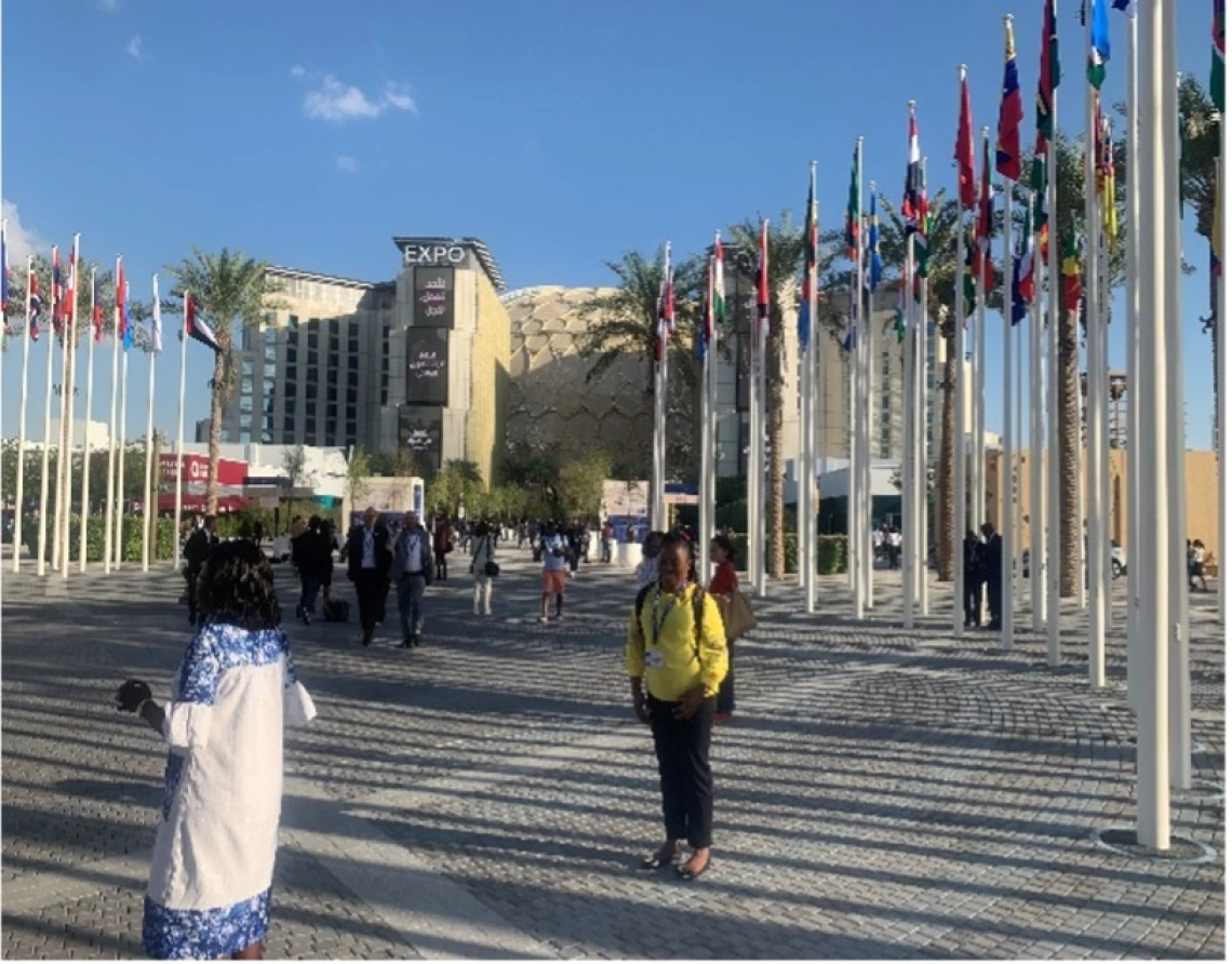 Exploring the Dubai Expo Centre on day 1